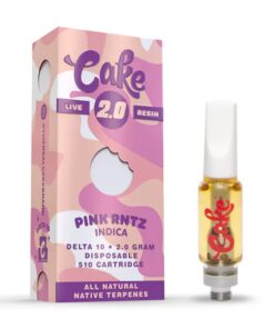 Cake Live Resin Pink RNTZ Delta 10 Cartridge - 2000mg