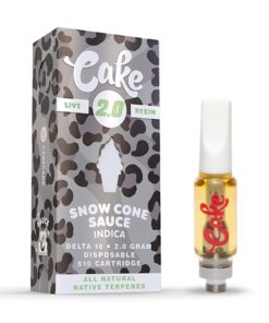 Cake Live Resin Snow Cone Delta 10 Cartridge - 2000mg